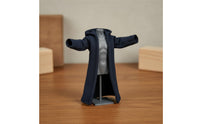 1/18 Doll Trench Coat Small Scale 3.75 Inch BJD Coat Handmade Action Figure Outfit for Collectors, Display