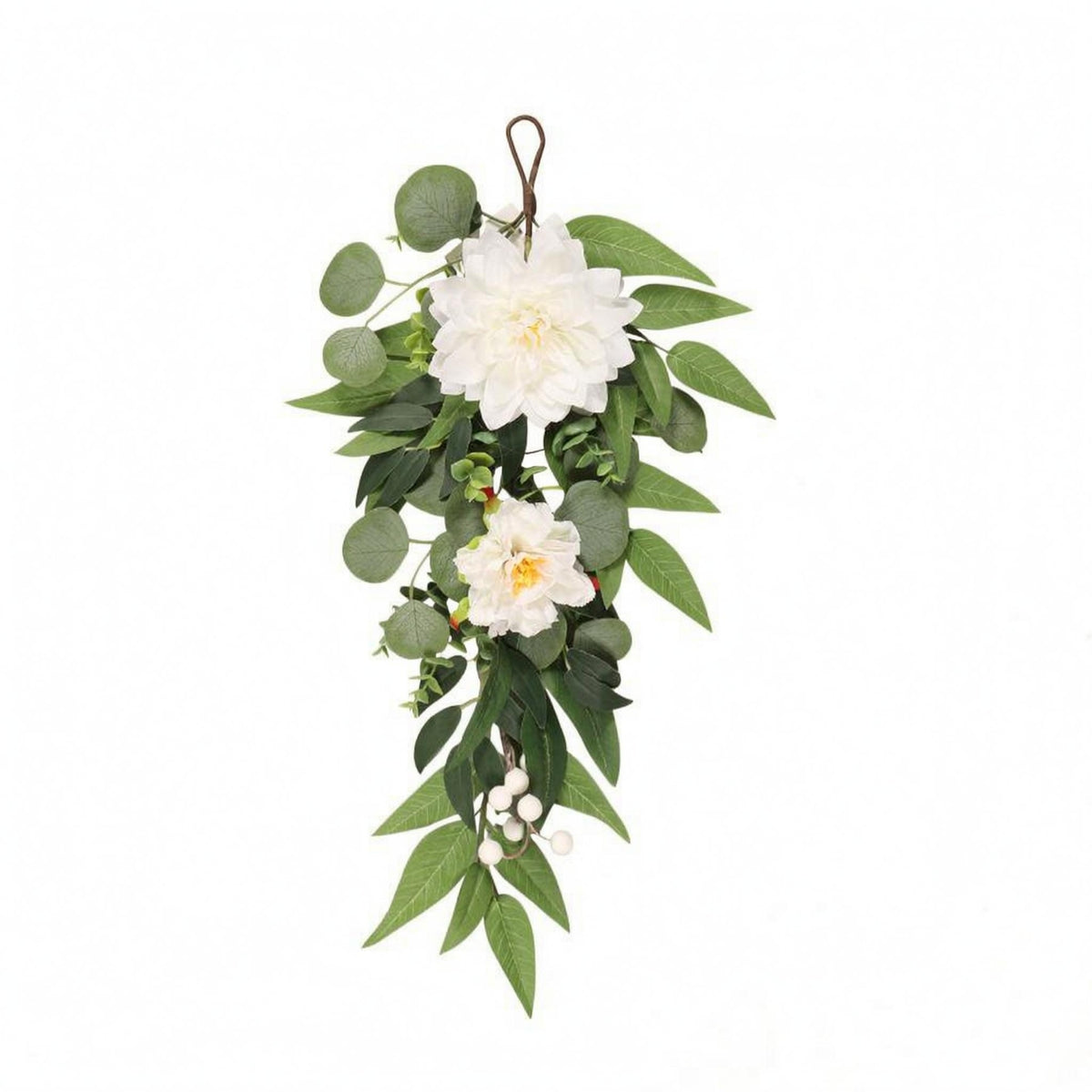 Hanging Floral Decoration 50 Cm Tall Flower-Shaped Style Wall Hanging Layered