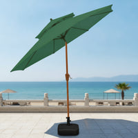 Crank Patio Umbrella Water-Resistant Center-Pole Umbrella Vented for Homeowners, Cafe Owners, Backyard, Garden, Poolside