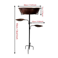 Garden Bird Bath Feeder Easy to Install Outdoor Decor Heavy Duty for Yard, Patio