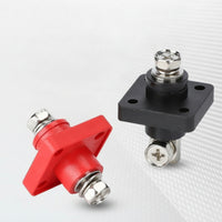 Flame-Retardant Battery Terminal Block with Stud Corrosion-Resistant Battery Terminal with Insulated Shell Long-Lasting Busbar Easy to Install for Power Systems, Inverters