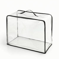 Handbag Storage Cover Clear Handbag Dust Bag with Zipper Dustproof for Shelf