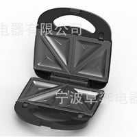 源头工厂 ZY-518款便携式华夫饼机760W三角条形盘三合一 可替换 欧规