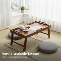 Folding Floor Table Portable Foldable Floor Desk Easy to Clean for woven mat Room