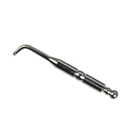 Pure Copper Curved Acupoint Probe Pen with Round Metal Ear Probe