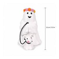 Ghost Walking Dog Statue Whimsical Halloween Table Decor Spooky for Collectors