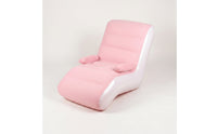 Portable Inflatable Lounge Chair Ergonomic Flocked Inflatable Sofa Foldable Air Lounger for Adults, Camping