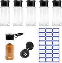 6-Pack 100ml Seasoning Jars with Labels