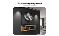 Floating Shelf Set Solid Wood Hanging Cabinet Sturdy Construction for Homeowners