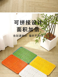 Cat Litter Mat, Plastic, Anti-Splash, for Cat Litter Box
