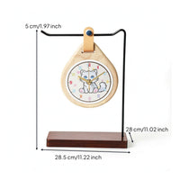 Desk Clock with Stand Decorative Tabletop Clock with Stand Rustic for Shelf