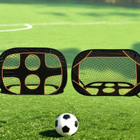 6-Hole Soccer Net Detachable Quick Setup Football Goal for Backyard
