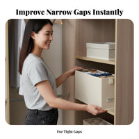 Pull-extendable Pants Box Narrow Design Wardrobe Organizer Space-Saving for Homeowners