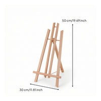Portable Wooden Tabletop Easel Compact Adjustable Table Easel Fold-Flat Art Supply Sturdy for Artists, Students, Beginners, Painting, Sketching, Studio, Classroom