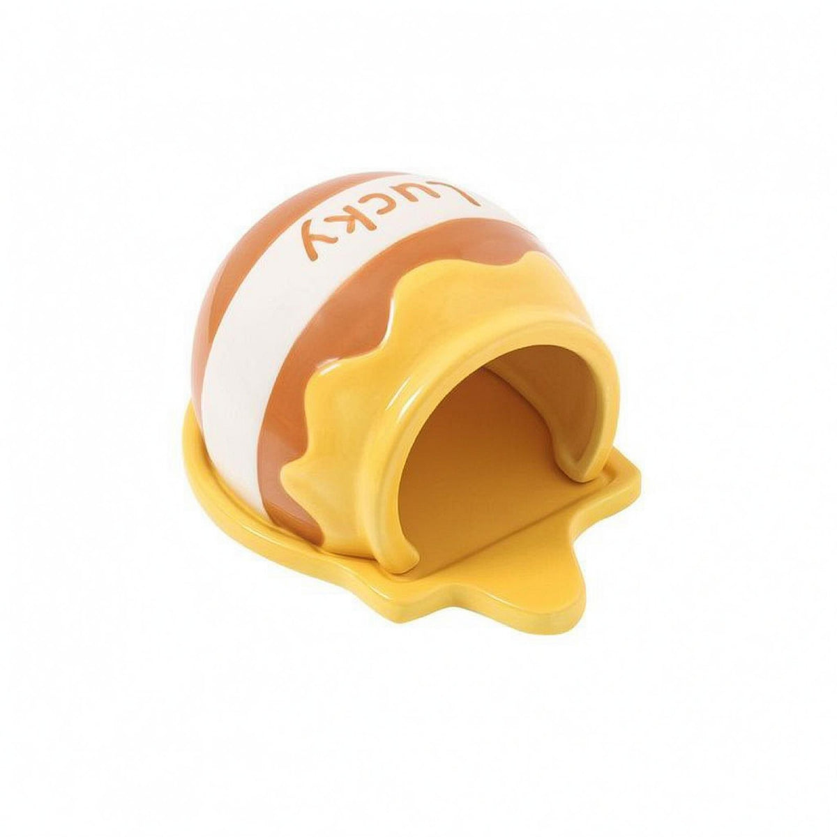 Tipped-over Pot Hideout Rounded Honey Pot Hideout Open Entrance for Hamsters