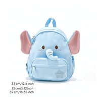 Cute Elephant Backpack Cartoon Animal Backpack Padded Bookbag Playful for Children, Toddlers, Teens, School, Day Trips, Travel