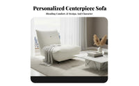Oversized Rotating Single Sofa Soft Puff Design Statement Armchair Modern Artistic Look Ergonomic Comfort for Readers, Adults