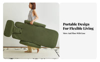 Multifunctional Foldable Floor Chair Converts to Bed Adjustable Floor Lounger Space Saving Lounge Seating Multi-Angle Adjustment for Students, Young Professionals, Bedroom, Bay Window, Dorm Room, Home Paleice
