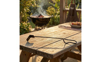 Grill Ash Barbecue Ash Rake Angled End Grill Cleaning Tool