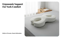 Ergonomic Design Side Sleeper Beauty Pillow Slow Rebound Face Cradle Pillow Reduces Hair Friction for Women, Adults, Nightly Use, Bed, Home