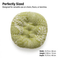 Round Floor Cushion, Living Room Seat Pad, Linen Buttock Cushion, Thickened PP Filling, Elegant Latt - Image 7