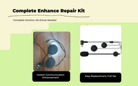 Motorcycle helmet mic with noise reduction