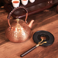 Copper Kettle for Boiling Water, Handmade Pure Purple Copper Teapot for Tea Ceremony, Gift Box Set