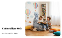 kids' Bean Bag Chair Nordic the childrene creature Character Pouf Comfortable Seating launderable Cover for Parents