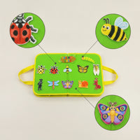 Busy Book Quiet Travel Toy Self-Directed for Airplane, Home, Toddlers