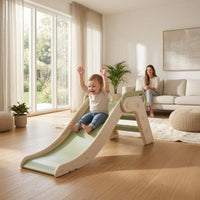 Foldable Indoor Slide Raised Side Rails Children'domestic Slide Built in Handholds