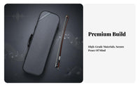 4/4 Full Size Violin Case Built-in Thermometer Violin Backpack Case Instrument Carrying Bag Pressure-Resistant Waterproof