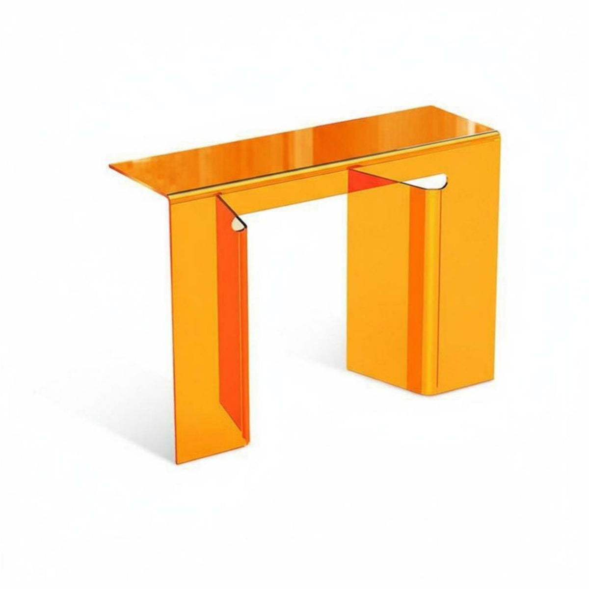 Narrow Console Table Light Luxury design Water Ripple Accent Table Modern Design Slim outline for Entryway, Behind Sofa, Bedroom
