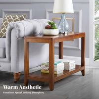 2-Tier Side Table Compact for Small Areas 2-Tier End Table Multi-Functional