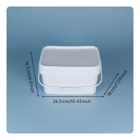 Square Plastic Pail Large Capacity Food Grade Storage Pail