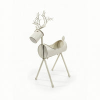 Deer Planter Sculptural Deer-Shaped Planter Rustic for Patio, Garden