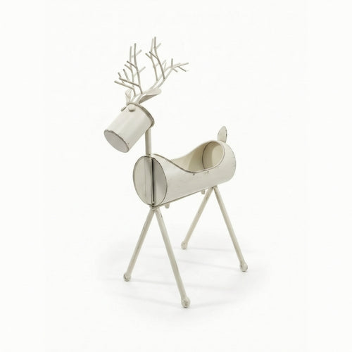 Deer Planter Sculptural Deer-Shaped Planter Rustic for Patio, Garden