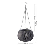 Imitation Rattan Hanging Basket Eco-Friendly Material Home Decoration for Porch