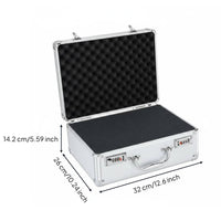 Aluminum Hard Case with Foam Shockproof Hard Shell Toolbox Reinforced Corners