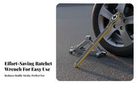 Labor-Saving Vehicle Lifting Mechanism Crank Handle High Force Lift Crank Easy to Use Tire Changing Tool Long-Lasting for Car Owners, Drivers, DIY Mechanics, Roadside Emergency, Auto Repair, Garage, Travel