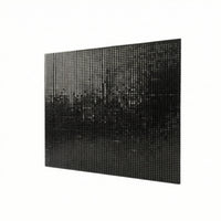 49 Pieces Glittering Wall Backdrop Square Glittering Panel Wall Easy-to-Hang