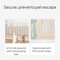 Indoor Dog Playpen Modular HDPE Fence with Door