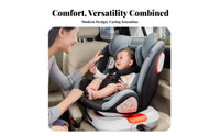 Adjustable Recline Rotating Convertible Child Seat Vehicle Anchorage System Compatible 360 Rotating Infant Carrier Forward and Rear-Facing Baby Gear Side Collision Protection for Children 0-12 Years, Newborns, New Parents, Car, Family Travel, Road Trips