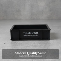 Wheeled container with Lid utilitarian industrial design Organization sturdyDuty for Basement