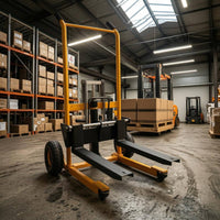 Textured Grips Manual Hydraulic Lifting Hand Truck 4 Wheels Foldable Hydraulic Hand Truck