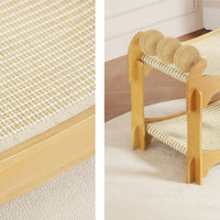 Double-Layer Cat Bed Scratch-Resistant 2-Tier Cat Hammock Woven Furniture for Cats, Kittens, Living Room, Bedroom