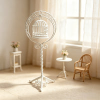 Miniature Birdcage Dollhouse Model Toy for Pretend Play