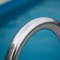 Swimming Pool Handrail Rust Proof Pool Handrail Heavy-Duty Safety Polished for Homeowners
