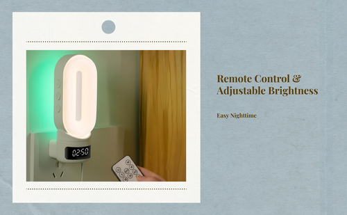 Dimmable LED night light, eye-safe