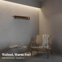 Wall-Mounted Rack with hangers Clutteropen Organization for Living Room, Families