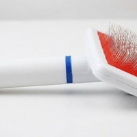 Cat Brush and Dog Brush with Guarded Tips for Long Hair, Professional Slicker Brush with 10x13cm Square Brush Head, Pet Styling Comb Bundle